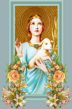 Resultado de imagen para Santa Inés, cordera de Cristo