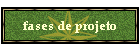 fases de projeto