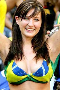brazilian flag in girl tits