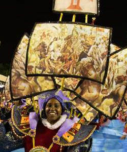 Brazilian carnival headdress costume  -Rio parade