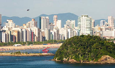 390x230Santos brazil beach