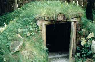 FARM PIWINICA  ROOT CELLAR ENTRANCE