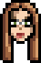 She looks kind of like the black cat from Spiderman...which is cool...but those are glasses.