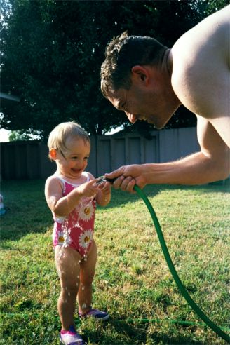 Dad and SARA 16 months old