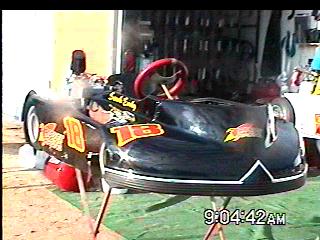 My go kart at TNT Kartway, before I messed it up