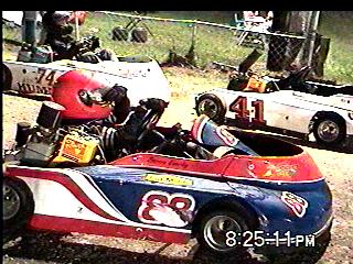 My little brother, in the grid ready to go!