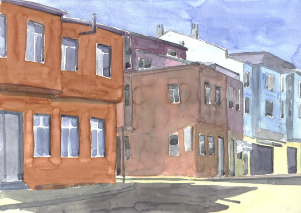 Istanbul / Rote Holzh�user I
