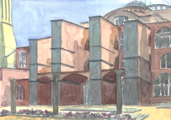 Istanbul / Innenhof der Hagia Sophia II