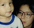 My sister Theresa and her son/my nephew Joseph