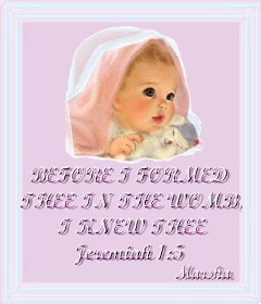 Before I formed you in the womb, I knew you.