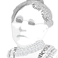 Fanny Crosby Typographic Portrait