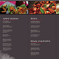 TOWN Menu inside