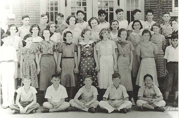 James C. Gardner's seventh grade class at Alexander School in Shreveport, Louisiana.
