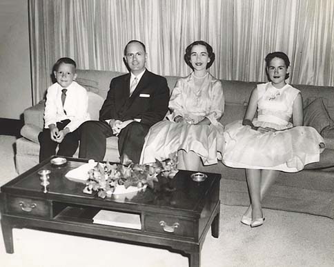 James C. Gardner with his Family