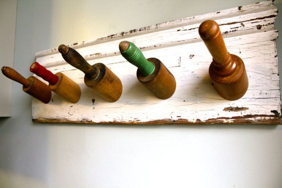Rolling Pin Coat Rack