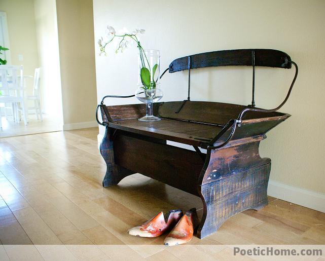 Wooden bench