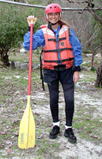 Equipamiento deportivo del rafting