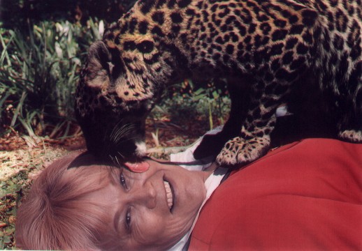 Liz and leopard