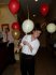 And my last photo of the night? Owen running off with all the balloons. :) 