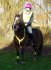 Fee on Peppi. A very, very weird expression from the mare.