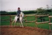 Old picture. Me and my first pony, Lacey. :)