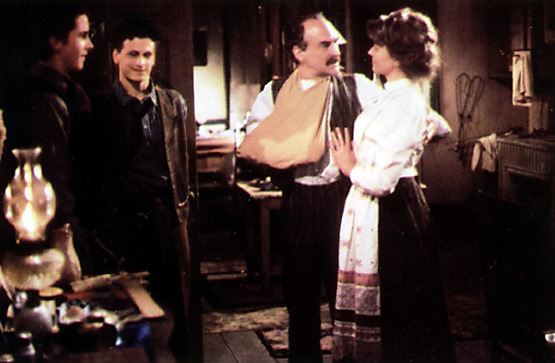 Jack, David, and Mr. and Mrs. Jacobs at the Jacobs' apartment