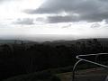 Mt. Lofty on a very cold and windy day