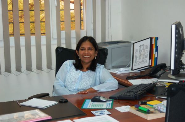 Ruma in her new office