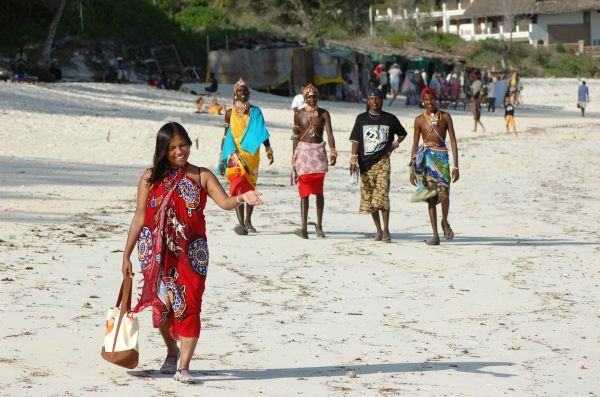 Ruma walking on the beach