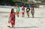 Ruma walking on the beach
