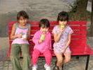 girls eating ice cream
