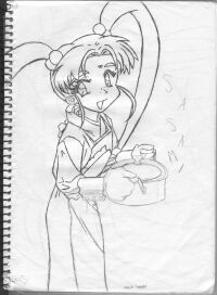 A kewlies picture of Sasami looking kawaii!