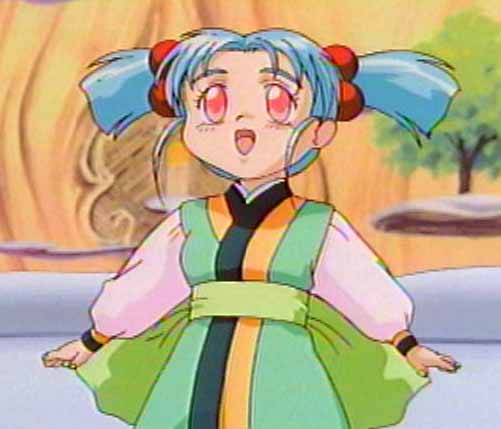 Sasami as a little girl