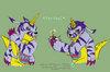 Gabumon and Shegabumon by Val (B)