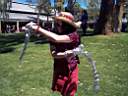 Doing the tinselpoi dance!