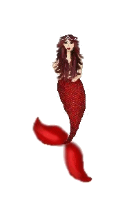second mermaid. I drew the tail and face on this one. It WAS a blank base. I was proud of her, but now, eh...