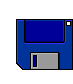 Blue Floppy Disk
