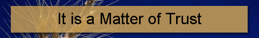 It is a Matter of Trust