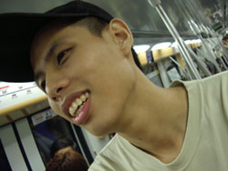 on the train home