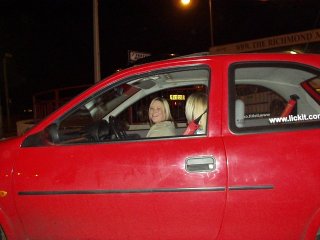 Suzy and her pal out in the corsa again.