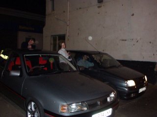 Richard's Cavvie and Step-hen's sister's Clio