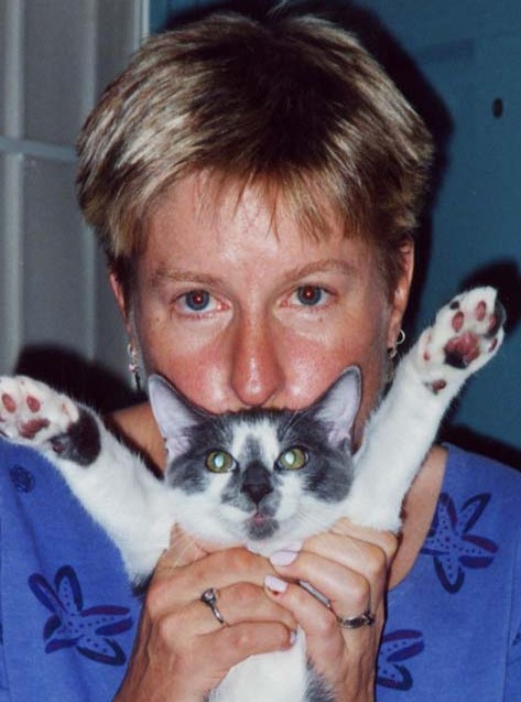 Fran and one of her kitties
