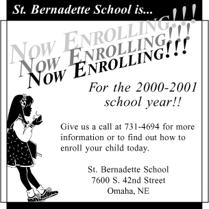 St. Bernadette Ad