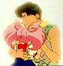 Rini Hugging Darien ("The Cosmetic Caper")