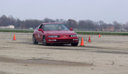A fourth-generation Prelude on an autocross course