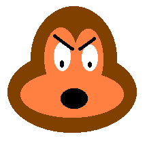 Grrrr!  I'm a bad monkey!