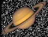 Saturn--BW of shadowed ring