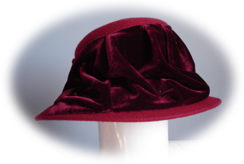 #29 Elegance in cranberry by Betmar; was $55 then $50 now $25