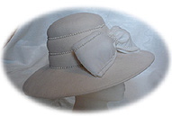 #30 White felt by Garden Party; was $50 then $30 now $15