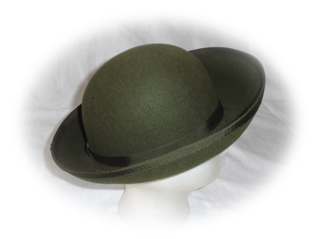 #39 green wool hat (used); was $10 now $5